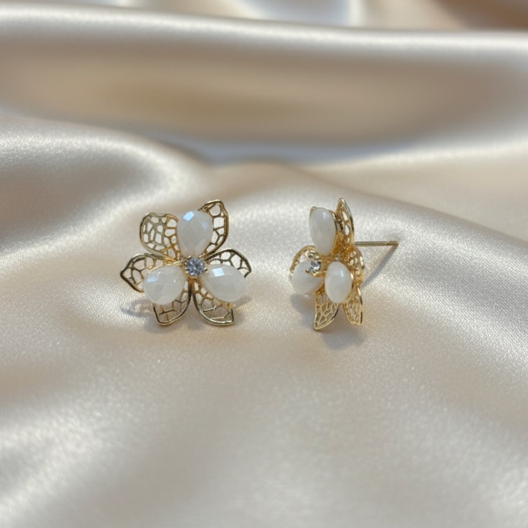 Floral korean earing