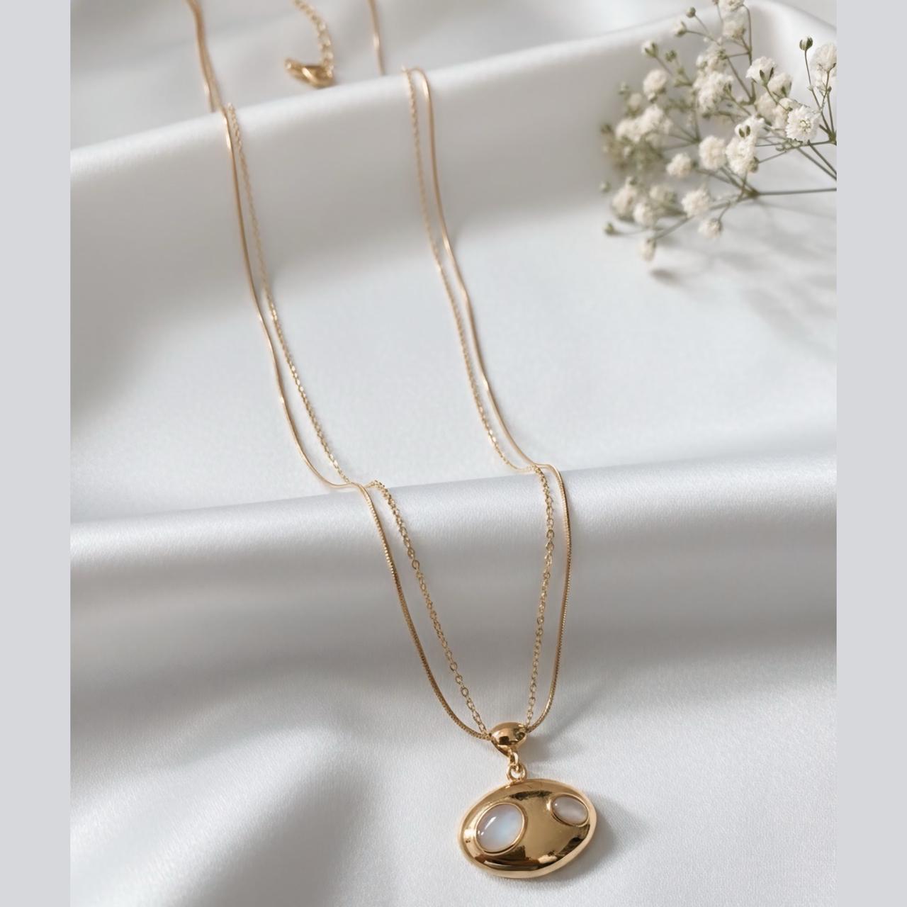 Alien face pendant neck chain