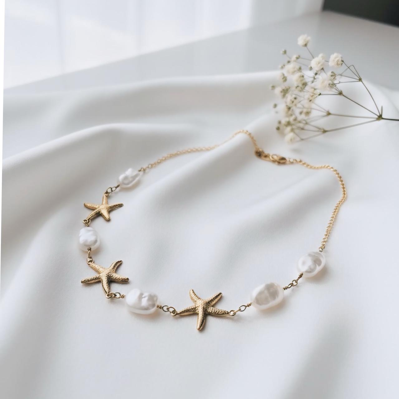 Star beaded neck chain